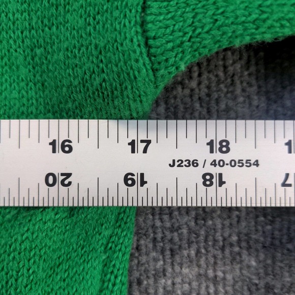 Allison Brittney Women's Sweater Green Size M Knit Penguin Winter Christmas - Picture 10 of 12